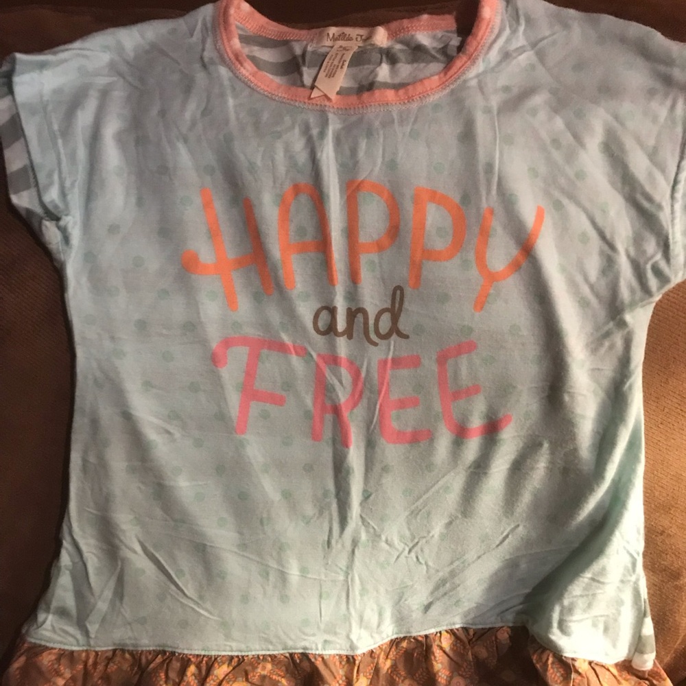 Girls Matilda Jane happy and free shirt size 6
